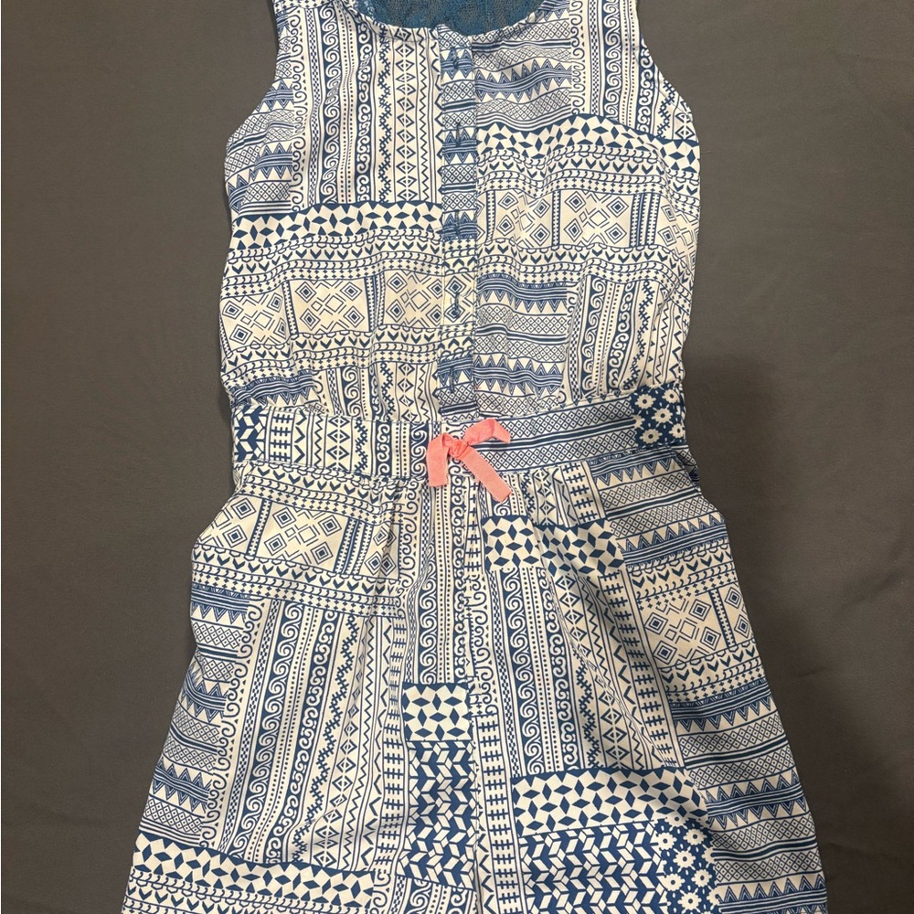 Charming Blue and White Kids Bodysuit